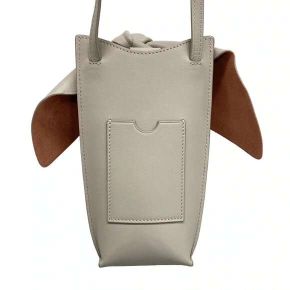 LOEWE - Gray Beige Leather Shoulder Bag - Picture 3 of 15